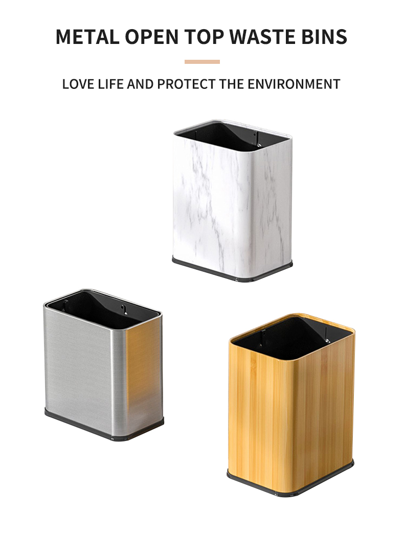 13L SPTE hotel waste bin household recycling mini make up trash bin