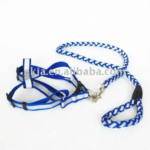 High Quality Dog Harness Reflective Pet Harness and Leash Dog Cat Chest Strap Pet Supplies Factory Wholesale