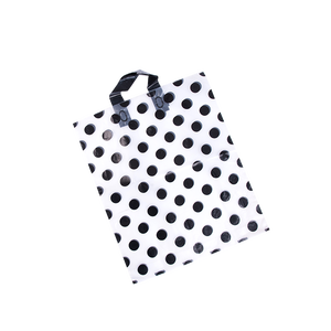 Custom Reusable Eco Friendly HDPE/LDPE Carry Bag with <strong>Soft</strong> <strong>Loop</strong> <strong>Handle</strong> THANK YOU BAG for Shopping - Product Image 5