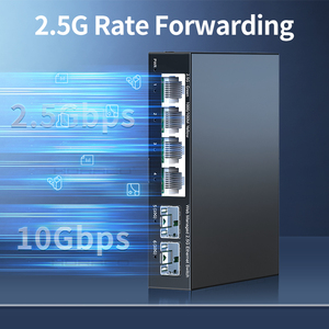 2.5GbE智能管理交换机，4端口RJ45 2500Mbps网络管理以太网交换机2端口10G SFP + 插槽家庭实验室设置交换机 - Product Image 2