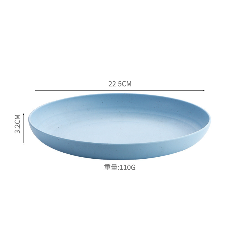 Horizontal stripes 23-plate - light blue