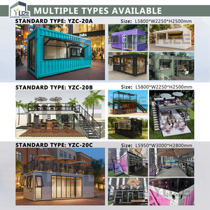 Tùy Chỉnh Thiết Kế Kinh Doanh Sử Dụng Kết Cấu Thép Di Động Modular Container Vận Chuyển Trà Sữa Cà Phê Cửa Hàng - Product Image 5