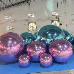 Custom Double Layer PVC Inflatable Balloon for Outdoor Activities 4m Mirror Reflective <strong>Ball</strong> for Parties Events Air <strong>Dancer</strong> Model - Product Image 4