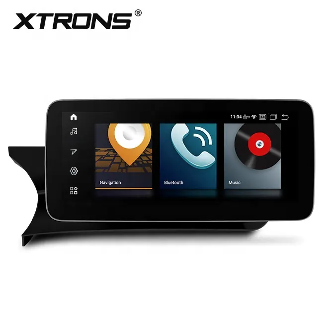 XTRONS 10.25 inch screen android 10.0 car navigation GPS tracking system for mercdes-benz w204 NTG4.5 4.7 , radio carro android