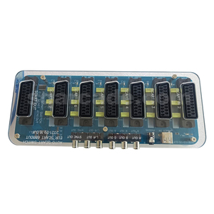 Divisor Scart para caja acrílica Convertidor y convertidor de video 6 entradas 1 Dispositivo de placa de salida automática para divisor EUR - Product Image 1
