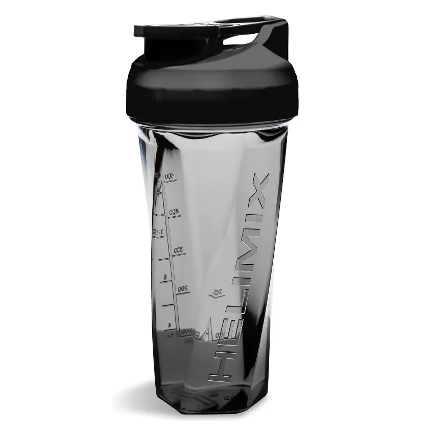 Nouveau HELIMIX Vortex personnalisé conception de forme spéciale 20oz 28oz protéine poudre Gym Shaker tasses bouteille en plastique sans boule d'agitation