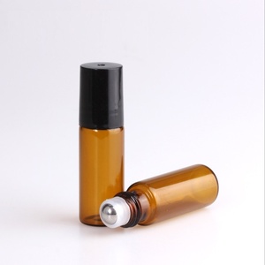Empty 1 <strong>2</strong> 3 5 10 ml Essential Aroma Oil Roller Roll on Bottle 1ml 2ml 3ml 5ml Clear/Amber Tubular Cosmetic <strong>Perfume</strong> Sample Vial - Product Image 4