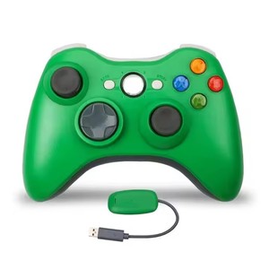 Xbox 360ワイヤレス2.4Gコントローラーデュアル振動ジョイパッドゲームリモコンPCレシーバー付き - Product Image 3