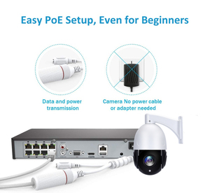 8MP POE 30X PTZ Speed Dome telecamera IP metallo nero esterno 4K SONY IMX415 Zoom ottico IR 60M CCTV sicurezza impermeabile