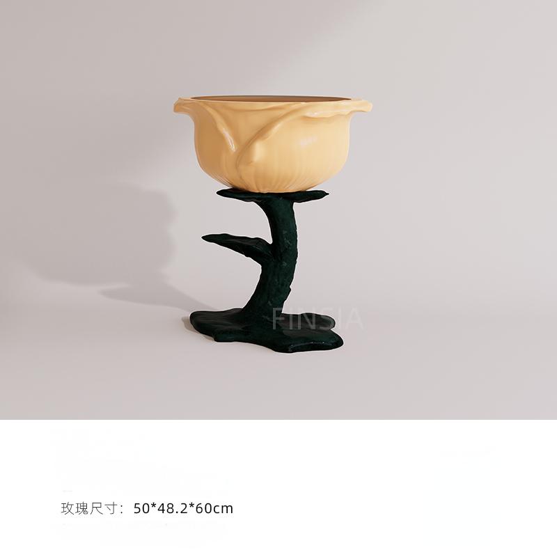 Upgraded rose (warm apricot color 50*48.2*60cm) assembly