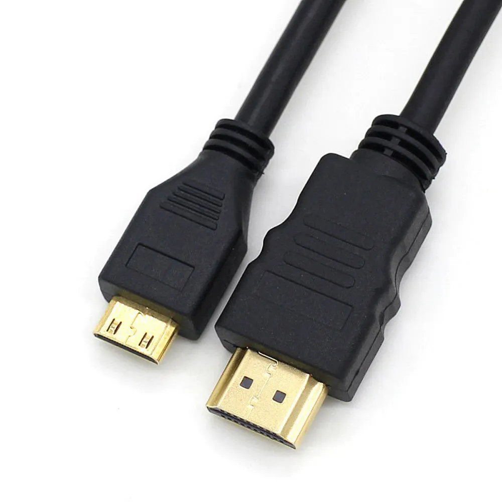 SIPU venda quente 1.4V 2.0V mini cabo hdmi macho para macho cabo de alta definição mini hdmi para hdmi adaptador