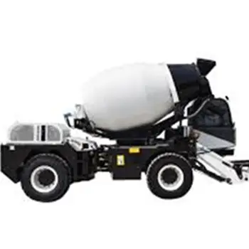 concrete mixer truck with automatic loading hopper