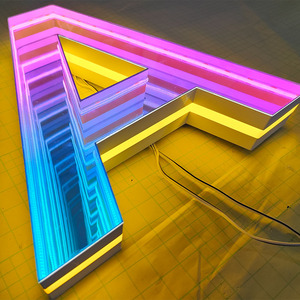ウォールサイン3D LEDネオンサインインフィニティミラーライトインフィニットミラー電子サインインフィニティミラーLED - Product Image 4