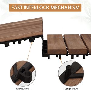 Chúng Tôi Miễn Phí Vận Chuyển Hàng Hóa Thời Tiết Rắn Keo Gỗ Nâu Lồng Vào Nhau Sàn Sàn Sàn Gạch Cho Ngoài Trời Patio Vườn - Product Image 3