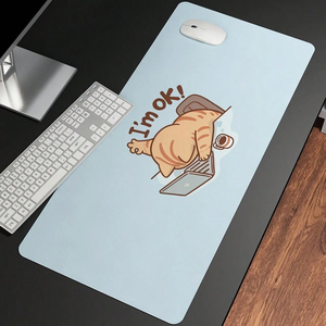 Cute Cat <strong>Mouse</strong> Pad With Anti-Slip Base, &quot;I'm OK Cat&quot; Design for Office &amp; Home <strong>Use</strong>, Fits Laptops, <strong>Computers</strong>, and <strong>Keyboards</strong> - Product Image 6