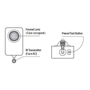 Controlador de sensor de movimiento RZ050 controlador de sensor de movimiento alimentado por batería inalámbrica para aire acondicionado - Product Image 5