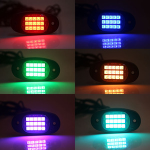 Liwiny ไฟร็อค RGBW 4 6 8 10 12pods ไฟ LED RGB ร็อคควบคุมแอพพลิเคชั่น12V 9W ชุดอันเดอร์บอดี้สำหรับรถบรรทุก ATV UTV offr-OAD - Product Image 6