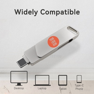 แฟลชไดรฟ์ USB ที่มีดีไซน์หมุนได้1GB ถึง64GB หน่วยความจำเข้ากันได้กับโทรศัพท์ OTG และพอร์ต USB 2.0อินเตอร์เฟซ
