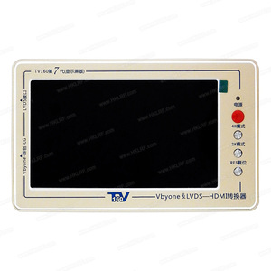 Convertidor VGA LVDS de 7. ª generación, convertidor con pantalla LCD/LED, probador de placa base de TV + multímetro/raspador de regalo