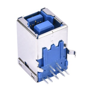 9 针卧式USB 3.0 Type-B女DIP 90 度连接器端口插座 - Product Image 4