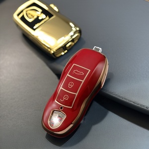 Porsche için tam koruyucu anahtarsız anahtar Fob durumda kabuk için X3 araba anahtarı lüks kapak için 911 Cayenne Panamera anahtar aksesuarları - Product Image 4
