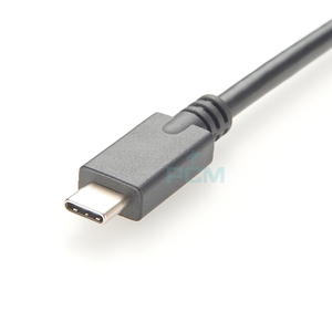 USB 2.0适配器圆形隔板面板安装USB 3.0 C型母对公连接器，带嵌入式系统延长线 - Product Image 3