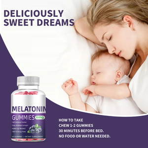 OEM özel etiket Vegan sakızlı teşvik gevşeme ve uyku takviyeleri Melatonin Gummies - Product Image 5