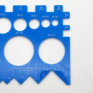 Trung Quốc nhà máy biểu tượng tùy chỉnh nhựa đa chức năng tấm đo vít đường kính chủ đề Pitch Gauge Cai Trị - Product Image 5