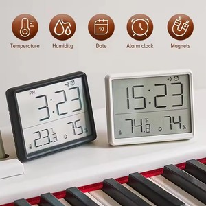 Vari stili di bella grande schermo data di umidità <span class=keywords><strong>Display</strong></span> magnetico <span class=keywords><strong>LCD</strong></span> orologio digitale