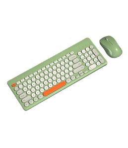 Juego de teclado y ratón inalámbricos de gran oferta, tecla redonda silenciosa, ratón de teclado de 96 teclas para Mac IOS - Product Image 1