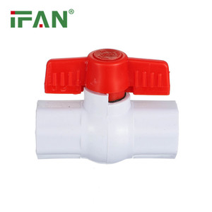 Ifan siyah renk 2 inç plastik PVC küresel vana V1/2-V2 PVC kadın küresel vana PVC küresel vana - Product Image 6