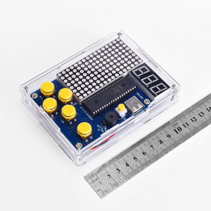 Kit di gioco fai da te Retro classico PCB saldatura elettronica Set di addestramento di saldatura aereo serpente da corsa con custodia in acrilico Mini Console di gioco - Product Image 5