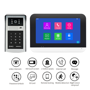 Monitor <span class=keywords><strong>IP</strong></span> de 1080P, intercomunicador con timbre y cable, impermeable, interfono de visión, videoportero para puerta, sistema de portero - Product Image 3