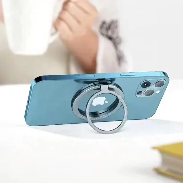 Suporte de celular moderno e magnético, anel de metal para telefone móvel com dedo para iphone