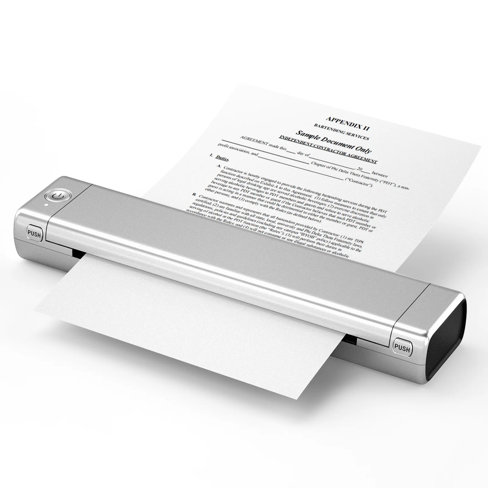Impresora de letras 216 mm-Plata con 5 papeles