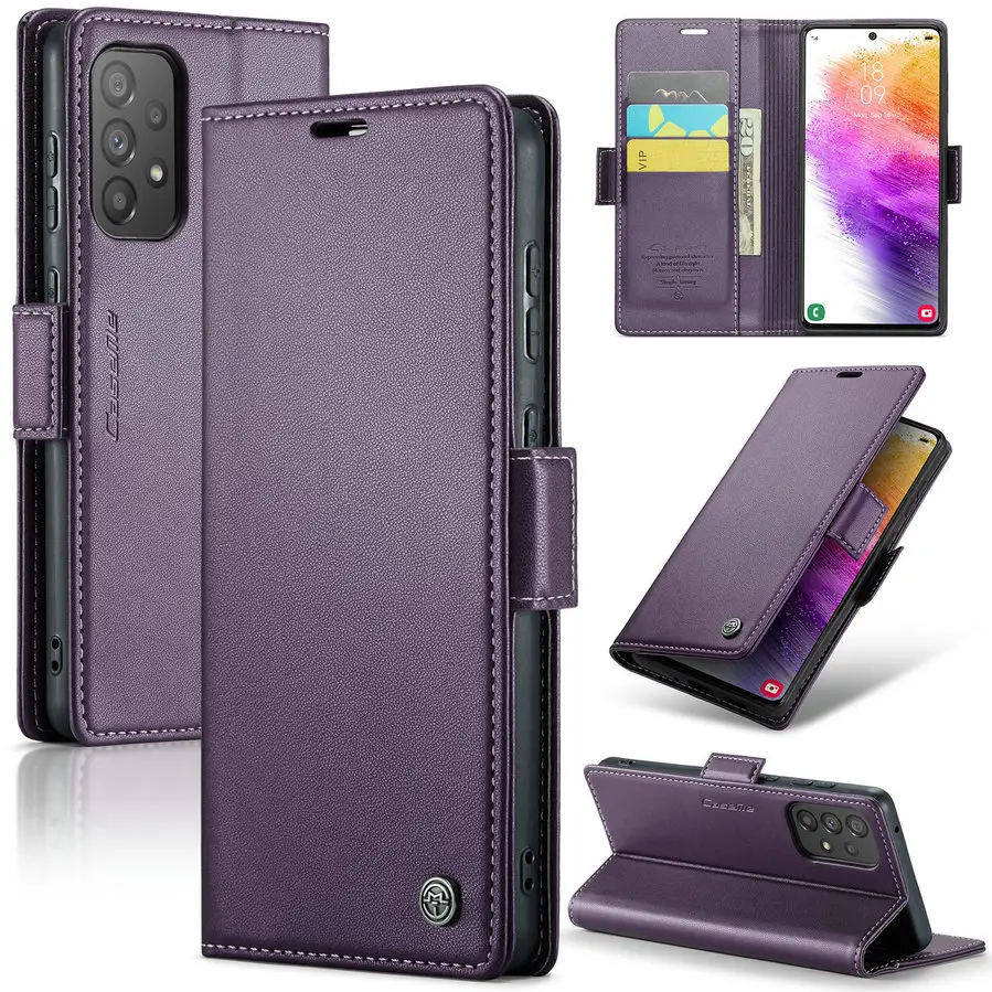 CaseMe Original Phone Case For OPPO Realme C55 2023New Arrival RFID Blocking Magnetic Flip Leather Book Case For OPPO Realme C55