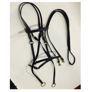 PVC Sidepull Bitless เครื่องแป้งเสือด้ามพร้อมหัวเข็มขัดชนิด Rein สําหรับเชือกแขวนคอม้าที่มั่นคงและแข่งตะวันตก - Product Image 4