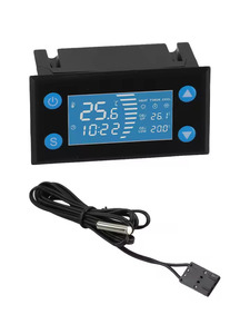 W-1213 Digital inteligente controlador de temperatura com temporizador interruptor sensor sonda para incubadora aquário termostato acessórios