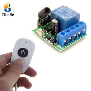 DC12VシングルチャンネルリレーモジュールRFワイヤレススイッチレシーバーリモートコントロールトランスミッターDIYキット - Product Image 1