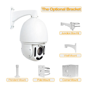 4k IP摄像机8MP POE PTZ 30X变焦速度圆顶摄像机闭路电视内置麦克风，高达红外距离80m闭路电视摄像机安全 - Product Image 4