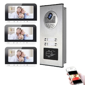Fancy 2 Home Intercominucadores 2 Station Wired <strong>Video</strong> Interphone <strong>Intercom</strong> <strong>System</strong> for Apartment <strong>Building</strong> - Product Image 1