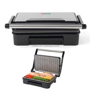 Aifa BBQ Panini Báo Chí nướng 2 lát bánh sandwich nhà sản xuất thịt nướng thịt nướng dài không dính commerectangular điện PA roti không có lộn xộn - Product Image 3
