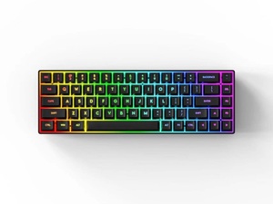 Estructura de junta 60 Mini Teclado mecánico inalámbrico Bluetooth recargable Intercambio en caliente Interruptor rojo Teclado mecánico para juegos RGB - Product Image 5