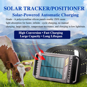 Pin 20000mAh IP67 không thấm nước 4 gam thông minh <span class=keywords><strong>GPS</strong></span> định vị cho bò ngựa vật nuôi gia súc năng lượng mặt trời Powered từ xa từ localizador nhựa - Product Image 3