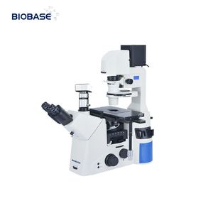 Microscopio biológico invertido BIOBASE CHINA, fuente de luz halógena y sistema óptico infinito para laboratorio de Hospital, con fuente de luz halógena y sistema óptico infinito para laboratorio - Product Image 1