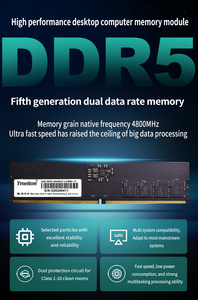 Computadora de escritorio para PC, Memoria RAM de alta calidad, DDR5 8G 16G 32G, Ymeiton, OEM, 4800/ 5200/ 5600 MHZ