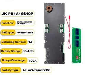 Инверторы Smart 16S 48V 100A 200AJK BMS Growatt 100% модели PCB PCBA Lifepo4 аксессуары для батареи продукт PB2A16S20P PB2A16S15P - Product Image 5