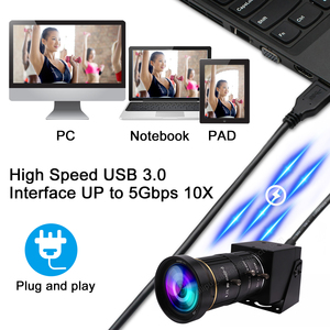 ELP High Speed 60FPS 4K USB 3.0 HDMI Camera With Manual 5-50mm 10X Zoom Lens IMX415 H.264 USB Webcam for Live Streaming Teaching - Product Image 6