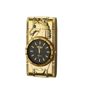 <strong>Clock</strong> Inflatable <strong>Lighter</strong> <strong>with</strong> Light Straight Windproof <strong>Lighter</strong> Creative Holiday Gift Metal Colorful Light Watch <strong>Lighter</strong> - Product Image 4