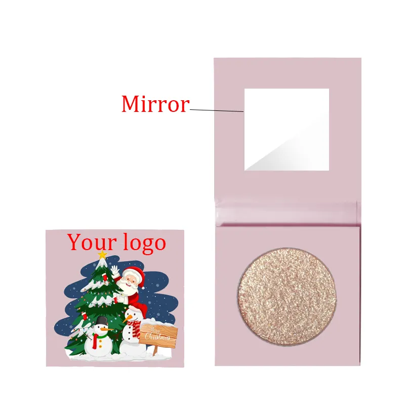 Wholesale Highlighter Shimmer Powder Waterproof Pressed Glitter Glow Highlighter Makeup Private Label